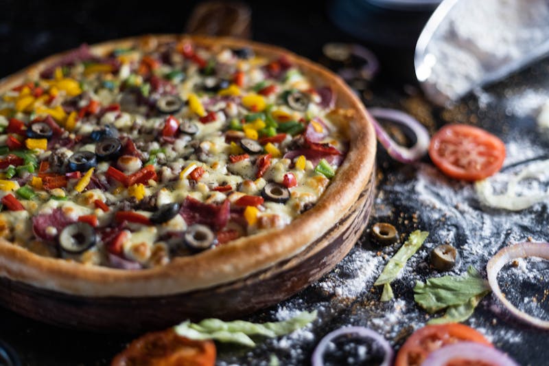 BBQ Chicken Ranch pizza with smoky sauce